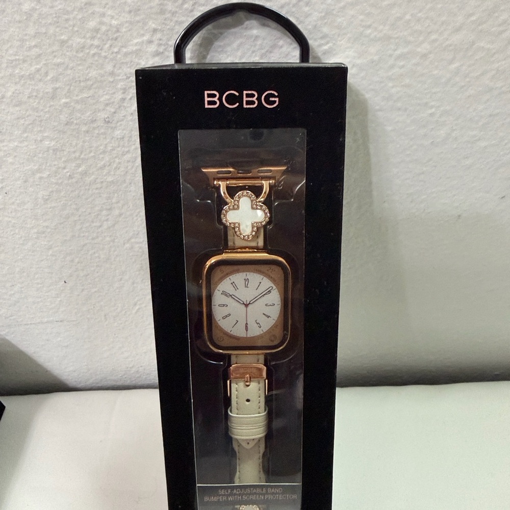 BCBG Rose Gold and White Watch Band - Picture 4 of 8